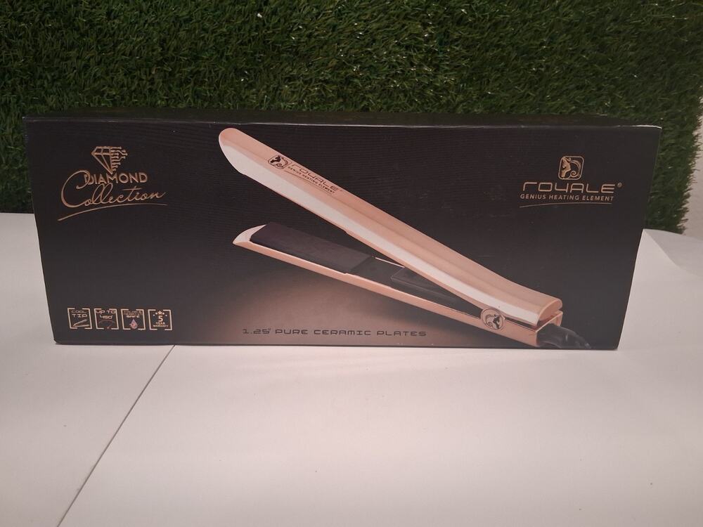 Royale Diamond Collection 1.25" Pure Ceramic Flat Iron Hair